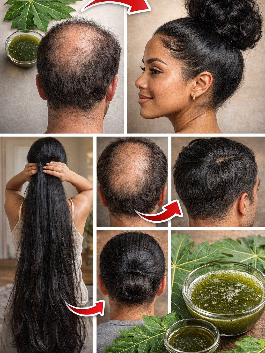 ¡El Secreto VIRAL que NADIE Te Ha Contado para un Cabello Lujoso y Sin Caída! Descubre el Poder del Jugo de Hoja de Papaya