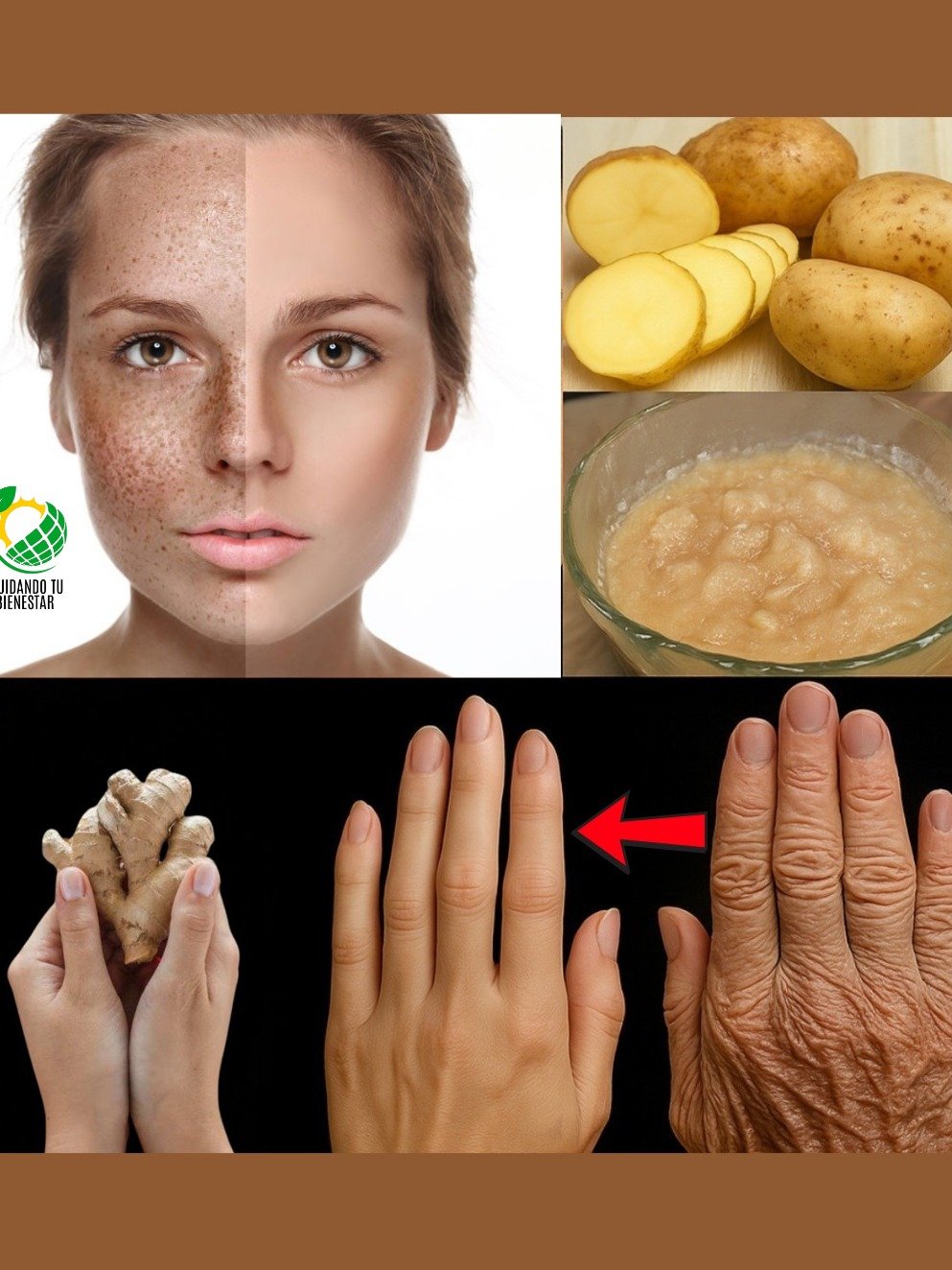 ¡El Secreto de 5 Minutos para una Piel de ENSUEÑO! Transforma tu Rostro con Papa y Jengibre (Tu Espejo te lo Agradecerá)