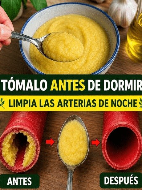 El SECRETO de 3 Ingredientes que Tus Arterias Necesitan CADA Noche: ¡Despierta Renovado y Lleno de Energía!