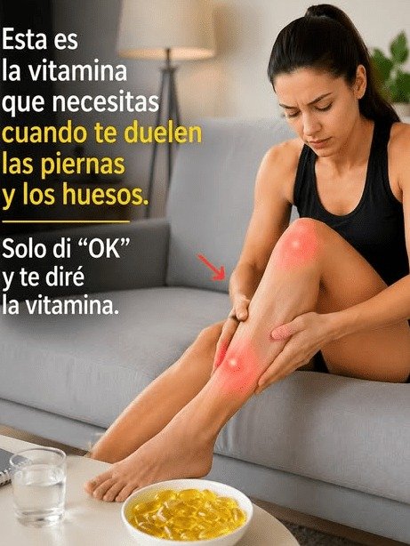 ¡ALERTA! Si tus Piernas y Huesos Te Duelen Sin Razón, Podrías Estar IGNORANDO esta Vitamina CRUCIAL (y no es la edad)