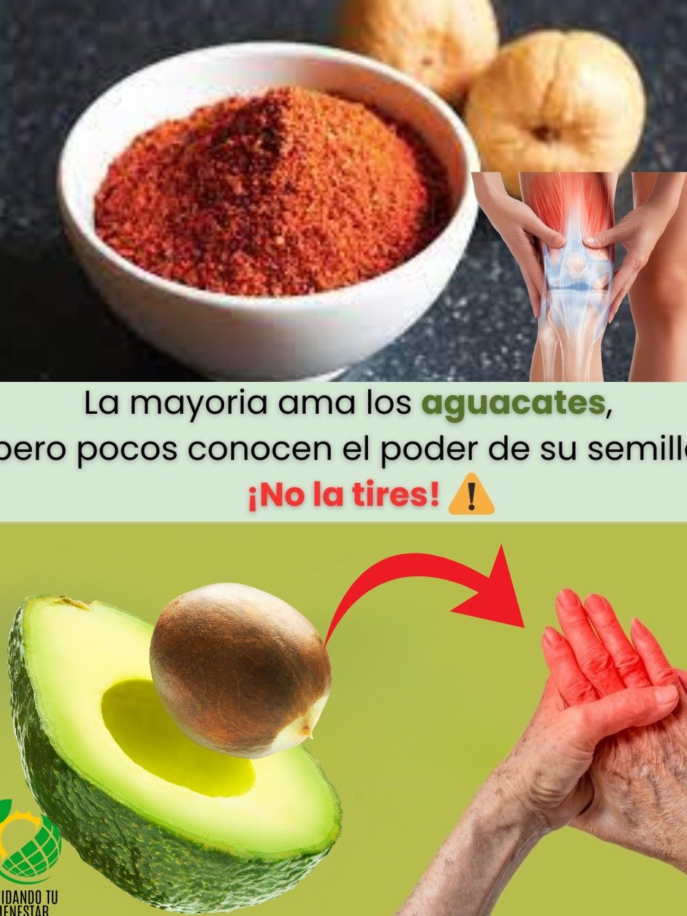 ¡No Tires Esto NUNCA Más! El Secreto de la Semilla de Aguacate para Eliminar Tu Dolor y la Inflamación (Resultados Asombrosos)