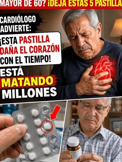 ¡Alerta Roja! Si Tienes Más de 60 y Tomas Pastillas, ESTE Hábito Común Podría Estar DESTRUYENDO Tu Corazón en Silencio