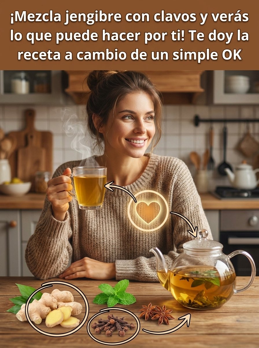 ¡El Dúo Mágico que NADIE te ha Contado! Mezcla Jengibre y Clavos y Desbloquea un Bienestar Increíble (¡Tu Cuerpo Te lo Agradecerá!)