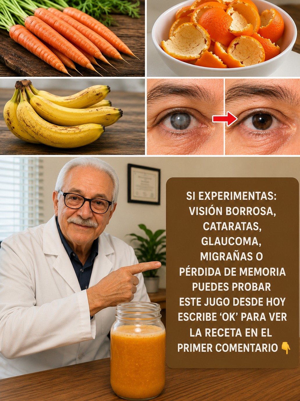 ¡Alerta! Si no bebes ESTE Zumo, podrías estar perdiendo tu Vista y Memoria. La Receta Natural Imprescindible