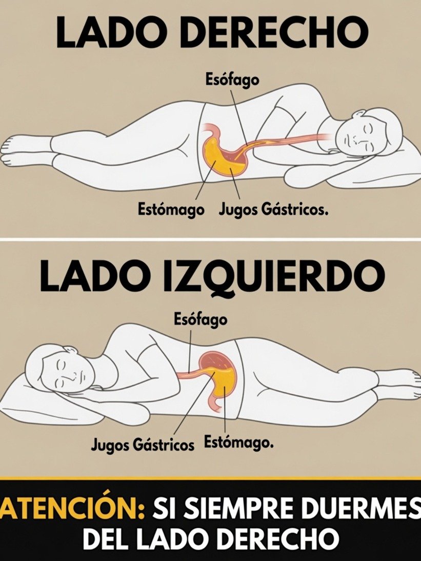 ¡URGENTE! Si Duermes SIEMPRE Sobre Tu Lado Derecho, Esto Es Lo Que Tu Cuerpo Te Está GRITANDO (y no lo sabes)