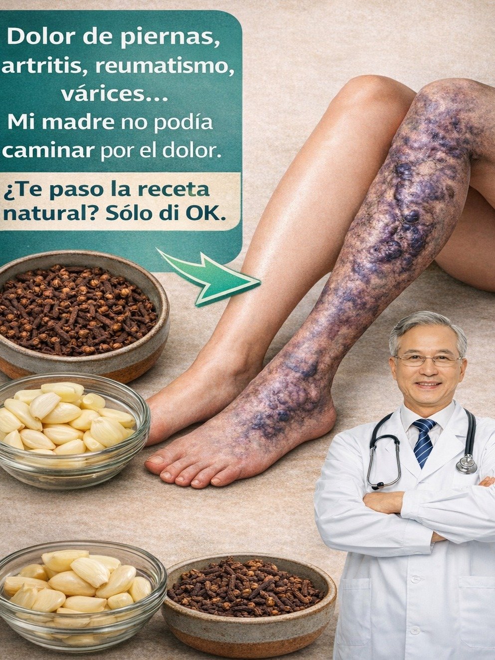 ¡Adiós al Dolor de Piernas! El SECRETO Natural que Ayudó a Mi Madre a Caminar de Nuevo (y que Podría Revolucionar Tu Circulación)