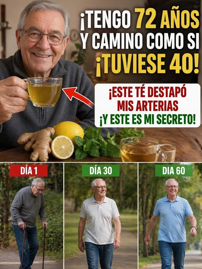 ¡Mayores de 60, ATENCIÓN! El secreto de 3 infusiones para DESBLOQUEAR tu circulación y moverte SIN LÍMITES (¡El #3 te cambiará la vida!)
