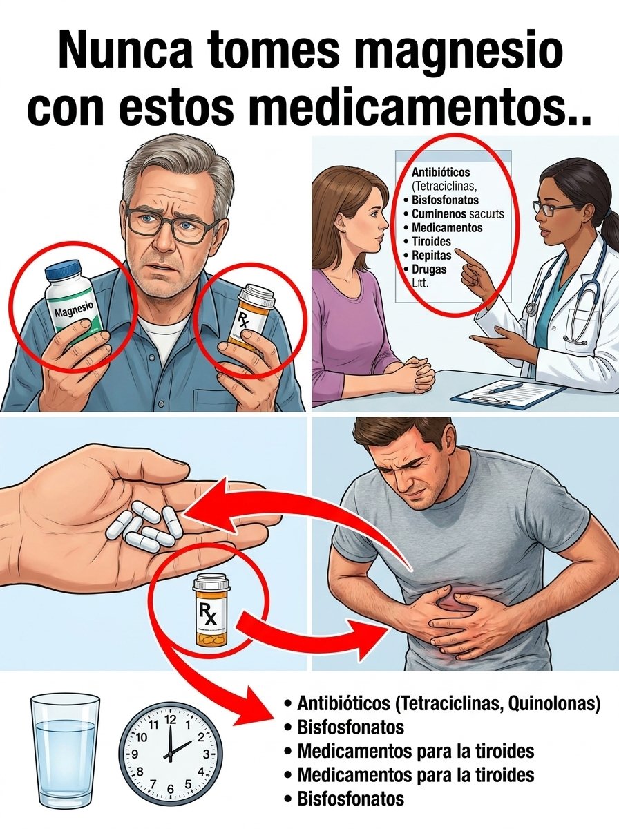 El Error SILENCIOSO que MILLONES cometen con Magnesio y Medicamentos (¡Tu Salud NO PUEDE Esperar!)