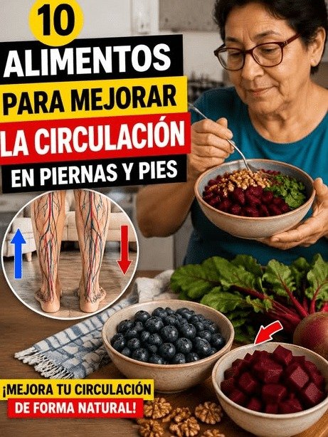 ¡No Más Piernas Hinchadas! Descubre los 10 Alimentos SECRETOS que Revolucionarán tu Circulación HOY Mismo (El #7 te Sorprenderá)