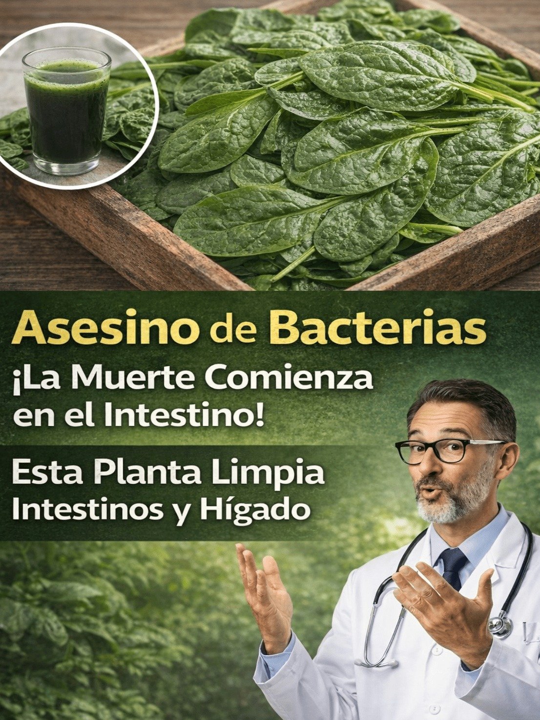 ¡No Vas a Creer lo que ESTE Jugo Verde Puede Hacer por Tu Hígado y Digestión si Tienes Más de 50!
