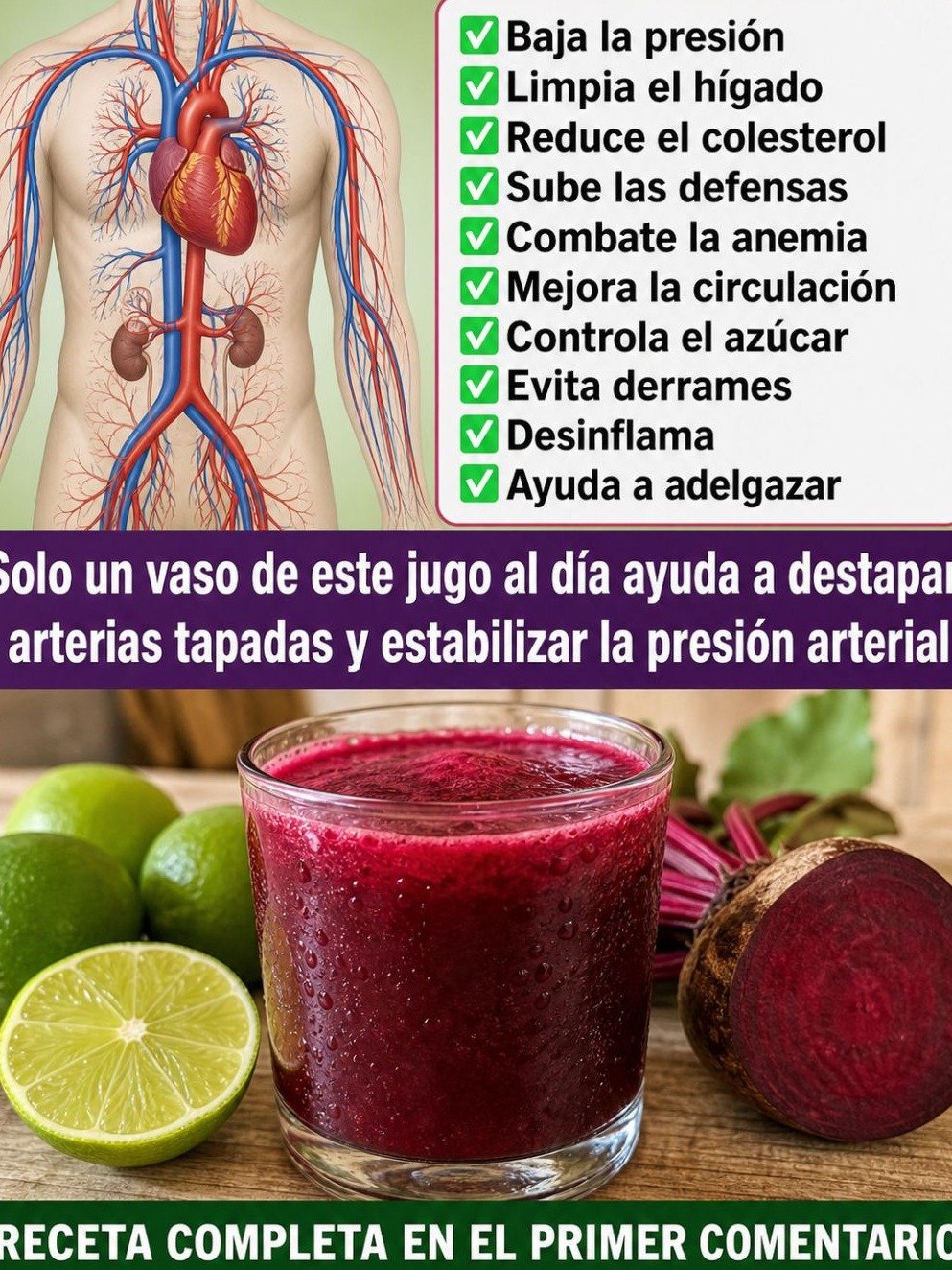 ¡El Secreto Que Tu Cuerpo Te Suplicaba! Un Vaso de Jugo de Betabel y Limón Al Día Podría Cambiarlo TODO (y Nadie Te Lo Cuenta)