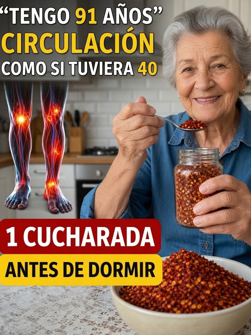 ¡Atención Adultos Mayores! El Secreto Picante Antes de Dormir que Podría Revolucionar la Circulación en Tus Piernas y Pies