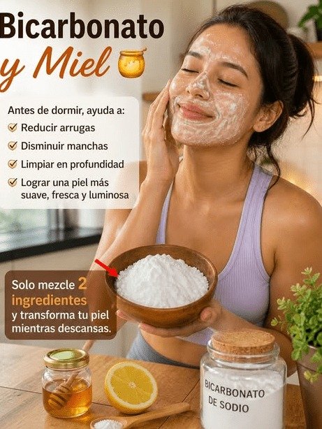 ¡ALERTA! El Error Fatal con Bicarbonato y Miel Antes de Dormir que MILLONES de Mujeres en México Cometen (y Daña Tu Piel Para Siempre)