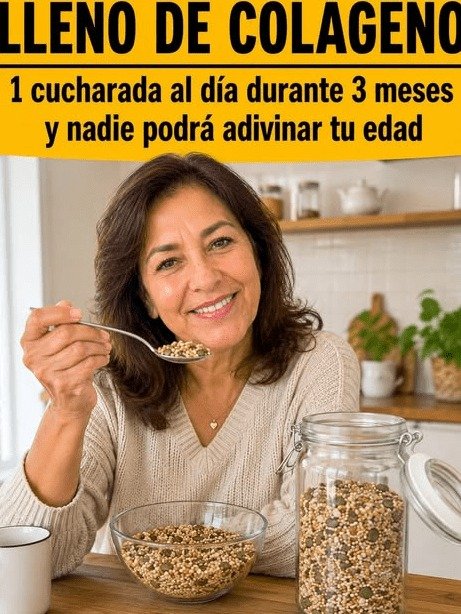 El Hábito NATURAL de 'Una Cucharada al Día' que los Mayores de 50 Están Guardando en SECRETO para su Colágeno y Energía