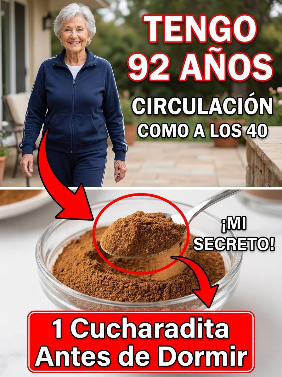 ¡El Hábito Nocturno SECRETO que Revitaliza Tu Circulación! Solo 1 Cucharadita Antes de Dormir y Despídete del Hormigueo para Siempre