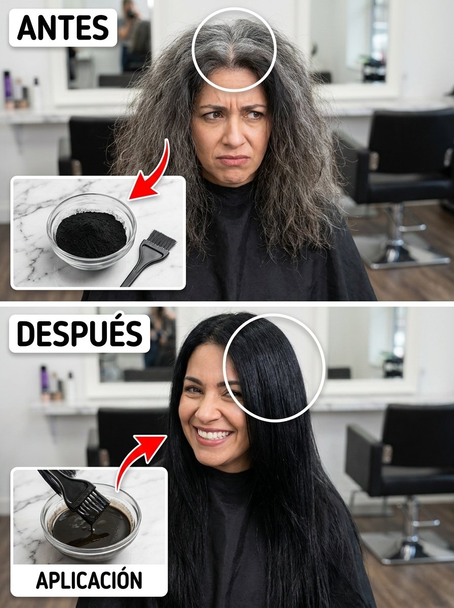 ¡El Tinte de Carbón Que Hará DESAPARECER Tus Canas en Minutos! El Secreto Natural que Revoluciona tu Cabello