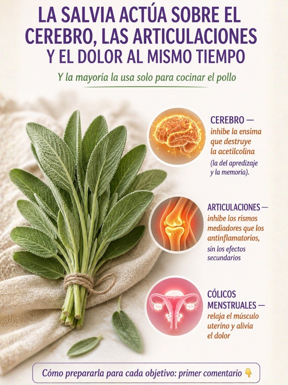 ¡El Secreto Ancestral que Tu Cerebro y Articulaciones Necesitan! Descubre los 5 Poderes Ocultos de la Salvia que Te Dejarán Sin Palabras