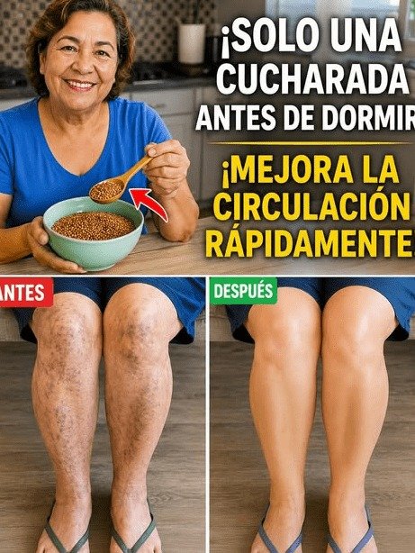 ¡ADIÓS PIERNAS HINCHADAS! El HÁBITO NOCTURNO de 1 Cucharada que los Adultos Mayores en México NO te Quieren Contar