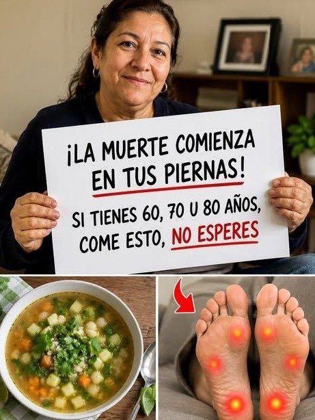 ¡No ignores tus piernas cansadas a los 60! ESTE mineral es la clave y 5 alimentos que cambiarán tu vida