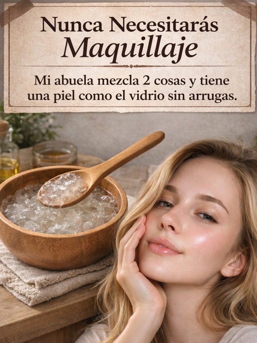 ¡El Secreto Mejor Guardado! Solo 2 Ingredientes de la Abuela para una Piel de Porcelana que Desafía el Tiempo