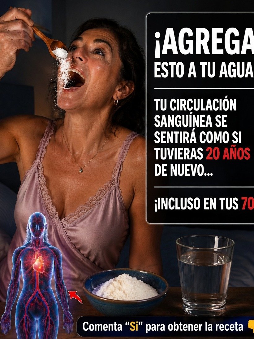 ¡Alerta +60! El ÚNICO Mineral que DEBES Añadir a tu Agua para una Circulación y Energía Imparables (Nadie te lo ha dicho)