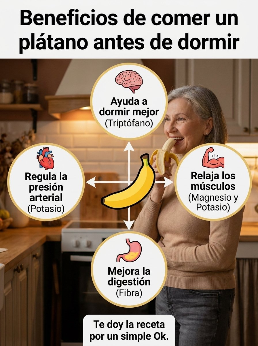 El SECRETO MEJOR GUARDADO para dormir como un bebé: ¿Qué pasa si comes un plátano justo antes de acostarte? 🌙🍌