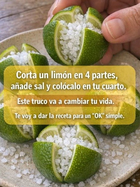 El SECRETO que NADIE te cuenta: ¿Qué pasa si pones limones con sal en tu dormitorio? ¡Millones ya lo están probando!