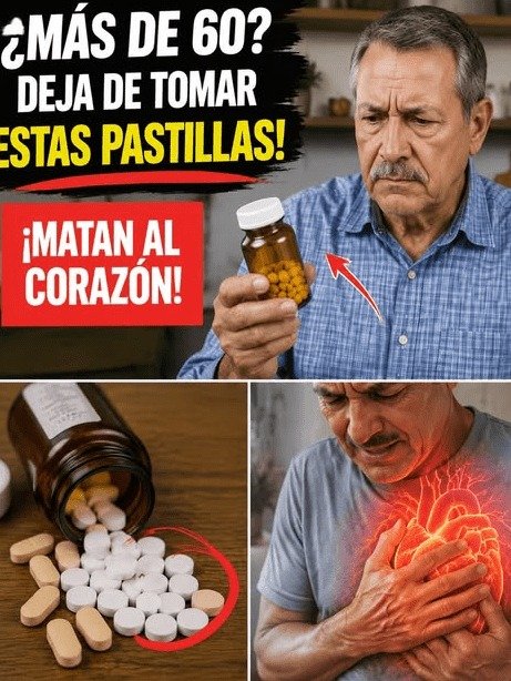 ¡URGENTE! Si tienes más de 60, estas pastillas comunes están DESTRUYENDO tu corazón en secreto (y cómo detenerlo)