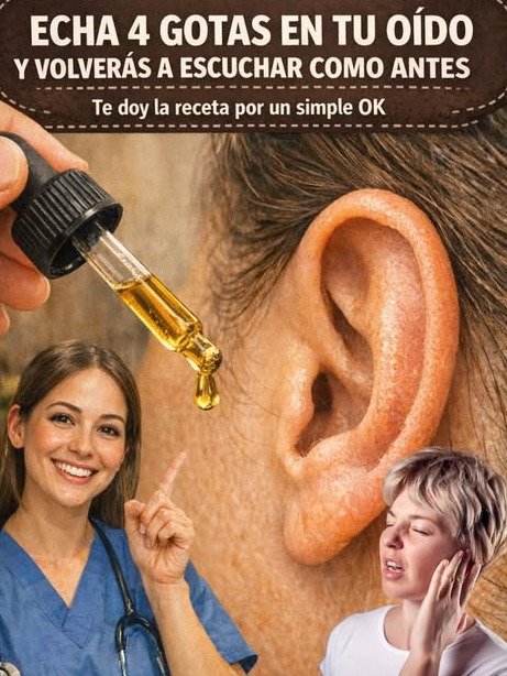 ¡El Secreto Revelado! Cómo 4 Gotas Naturales Pueden Disparar Tu Audición un 90% (Antes de Que Sea Tarde)