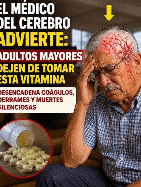 ¡ALERTA URGENTE! La Vitamina 'Saludable' Que Millones de Mayores Toman y Podría Disparar Tu Riesgo de Derrame Cerebral (El Secreto Oculto)