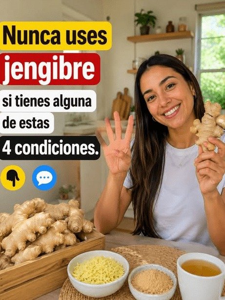 ¡Cuidado! Si tomas jengibre a diario y tienes ESTAS 4 condiciones, podrías estar dañando tu salud sin saberlo (La señal silenciosa que nadie te advierte)