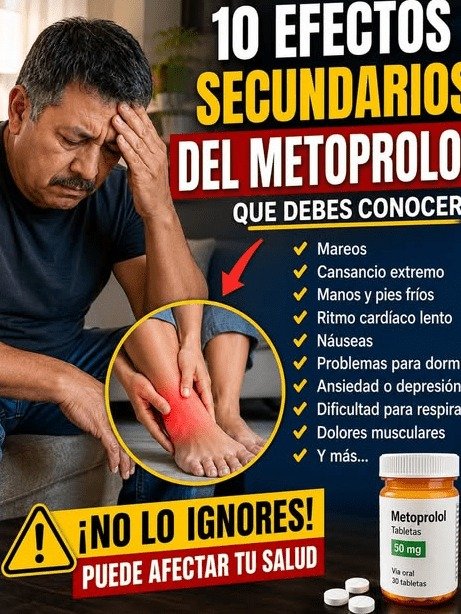 ¡ALERTA si tomas Metoprolol! 5 Señales SILENCIOSAS que NO son la edad y tu cuerpo te ruega que ignores (después de los 50)