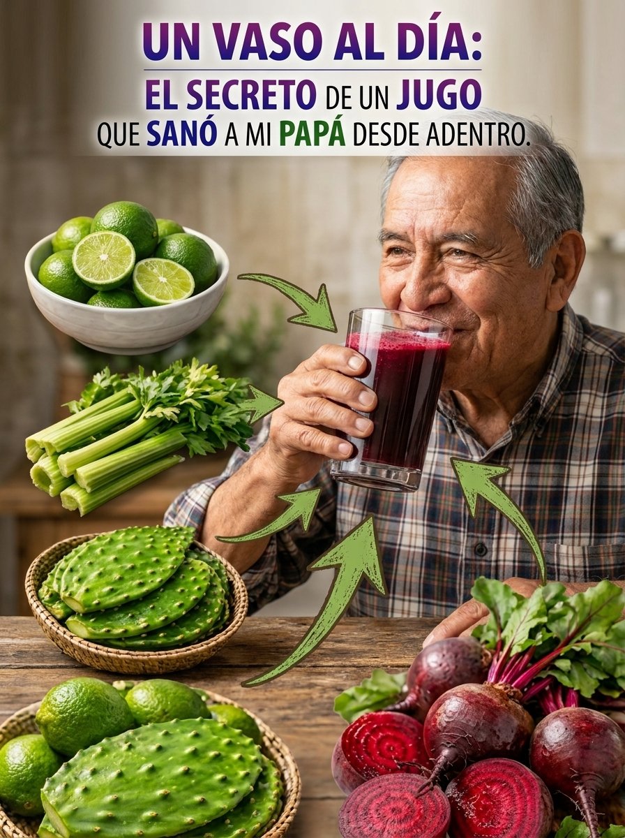 ¡Impresionante! Cómo UN Vaso de Este Jugo Cambió RADICALMENTE la Salud de Mi Papá (y Tú Necesitas Probarlo YA)