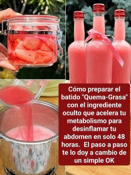 ¡El Batido de Fresa Secreto que Te Hará Sentir Ligera y Radiante en Días! No te lo pierdas