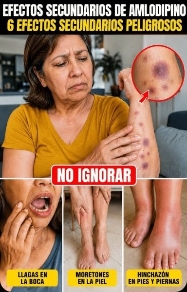 ¡Alerta Roja! Si Tienes Más de 60 y Usas Amlodipina, Estas 5 Señales 'Inofensivas' Podrían Esconder Un Peligro Silencioso (¡Tu Cuerpo Te Habla!)