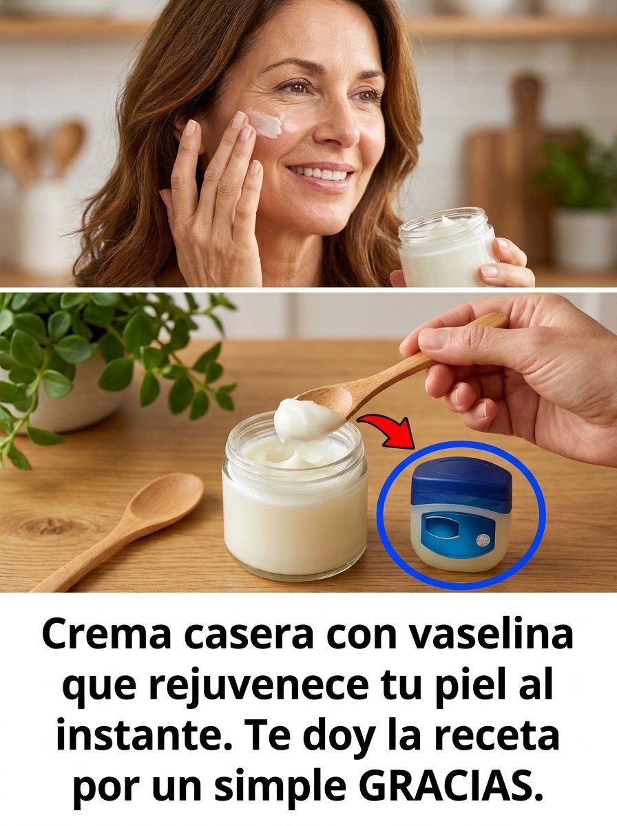 ¡El Secreto Anti-Edad que NADIE te Contó! Transforma tu Piel Seca y Opaca con Esta Crema Casera de Vaselina (¡Resultados Asombrosos!)