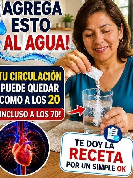 ¡Alerta! Si solo bebes agua, estás IGNORANDO el SECRETO #1 para una circulación impecable después de los 60