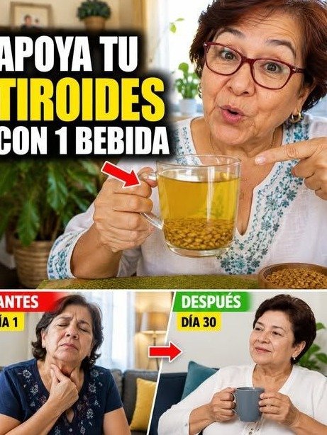 ¡Alerta si Tienes Más de 50! Este Batido Dorado de 3 Ingredientes Podría Despertar tu Tiroides y Transformar tu Energía
