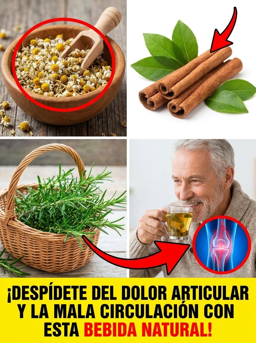 ¡El Secreto de Abuela a los 40 Años! Di Adiós al Dolor Articular y la Rigidez con esta Bebida Natural (¡Lista en 15 Minutos!)