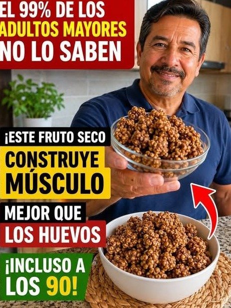 ¡Más de 60? Descubre el SECRETO que NADIE te cuenta para BLINDAR tus MÚSCULOS con estos 3 frutos secos