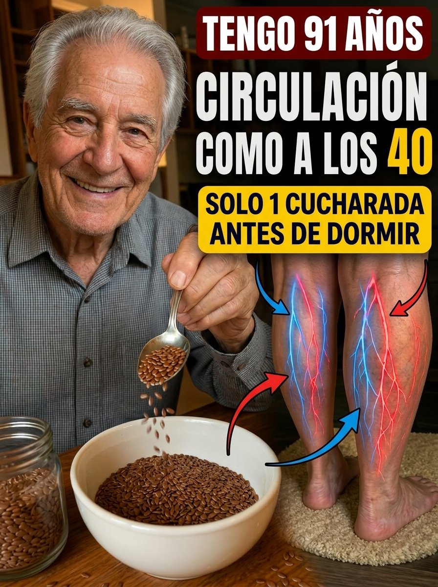 ¡El Truco Nocturno MÁS BUSCADO! Come ESTO antes de dormir y DESPIERTA con piernas y pies con circulación PERFECTA en 24 horas (¡Más de 60 años!)