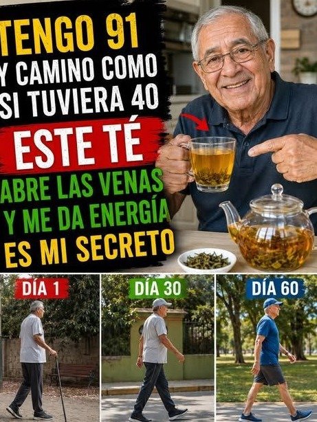 ¡Increíble! ¿Tienes más de 60? Descubre CÓMO 3 TÉS PODEROSOS pueden REVOLUCIONAR tu fuerza al caminar y tu energía diaria (¡No te lo pierdas!)