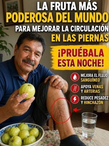 Adiós a las Piernas Pesadas: El Truco Definitivo con Guayaba que Transformará tu Circulación en Semanas (¡No te lo Pierdas!)