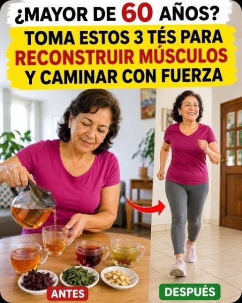 ¡Mayores de 60! ¿Cansado de la rigidez? Descubre el SECRETO de 3 tés que REVITALIZARÁN tus músculos y te devolverán la movilidad.