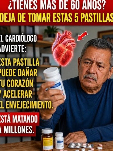 ¡URGENTE! Si tienes más de 60 y tomas ESTA pastilla a diario, tu corazón está en peligro (Descubre el plan de 7 días para protegerlo)