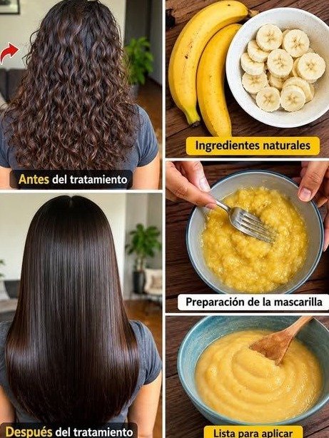 ¡El Secreto Japonés #1 para Un Cabello Liso y Sin Frizz! Descubre la Keratina Casera con Plátano que Transformará tu Melena para Siempre (¡Resultados Reales!)