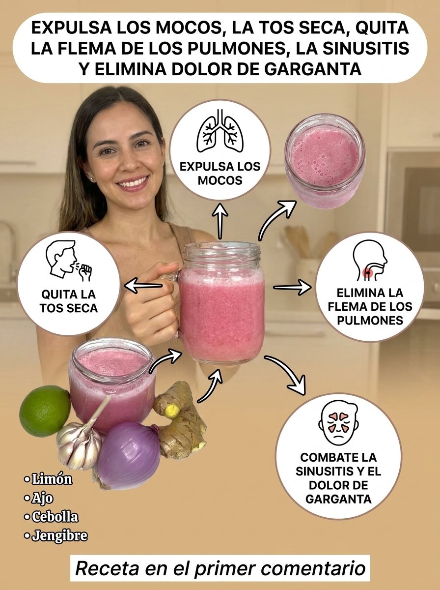 ¡Despídete de la Tos y la Flema en SOLO 3 Días! El Remedio SECRETO con Limón, Ajo y Jengibre que Cambiará Tu Salud Respiratoria