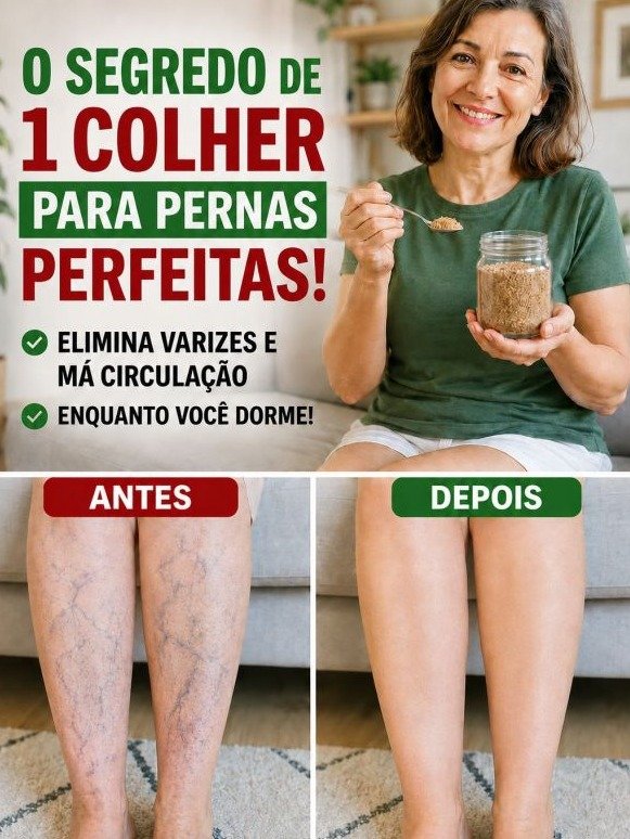 ¡No Vas a Creer lo que 1 Cucharada Antes de Dormir Hace por tus Piernas! El Secreto Viral para Decir Adiós al Cansancio y la Hinchazón.