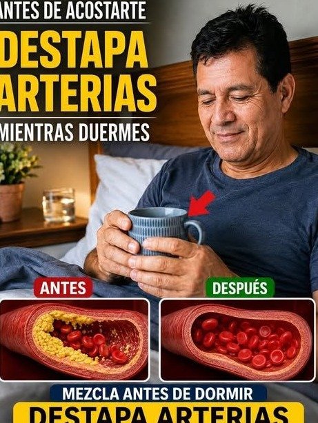 El Secreto Nocturno que NADIE te Cuenta: Mezcla ESTOS 3 Ingredientes Antes de Dormir y Siente Tus Arterias Rejuvenecer Cada Mañana