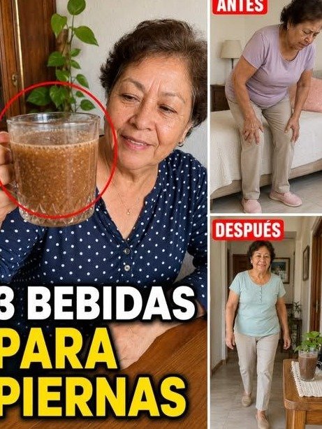 ¡ALERTA! Tus Piernas Hablan Primero: 3 Bebidas SECRETAS para Recuperar Tu Fuerza y Movilidad ANTES de que sea Tarde (La #3 es CLAVE para la Noche)